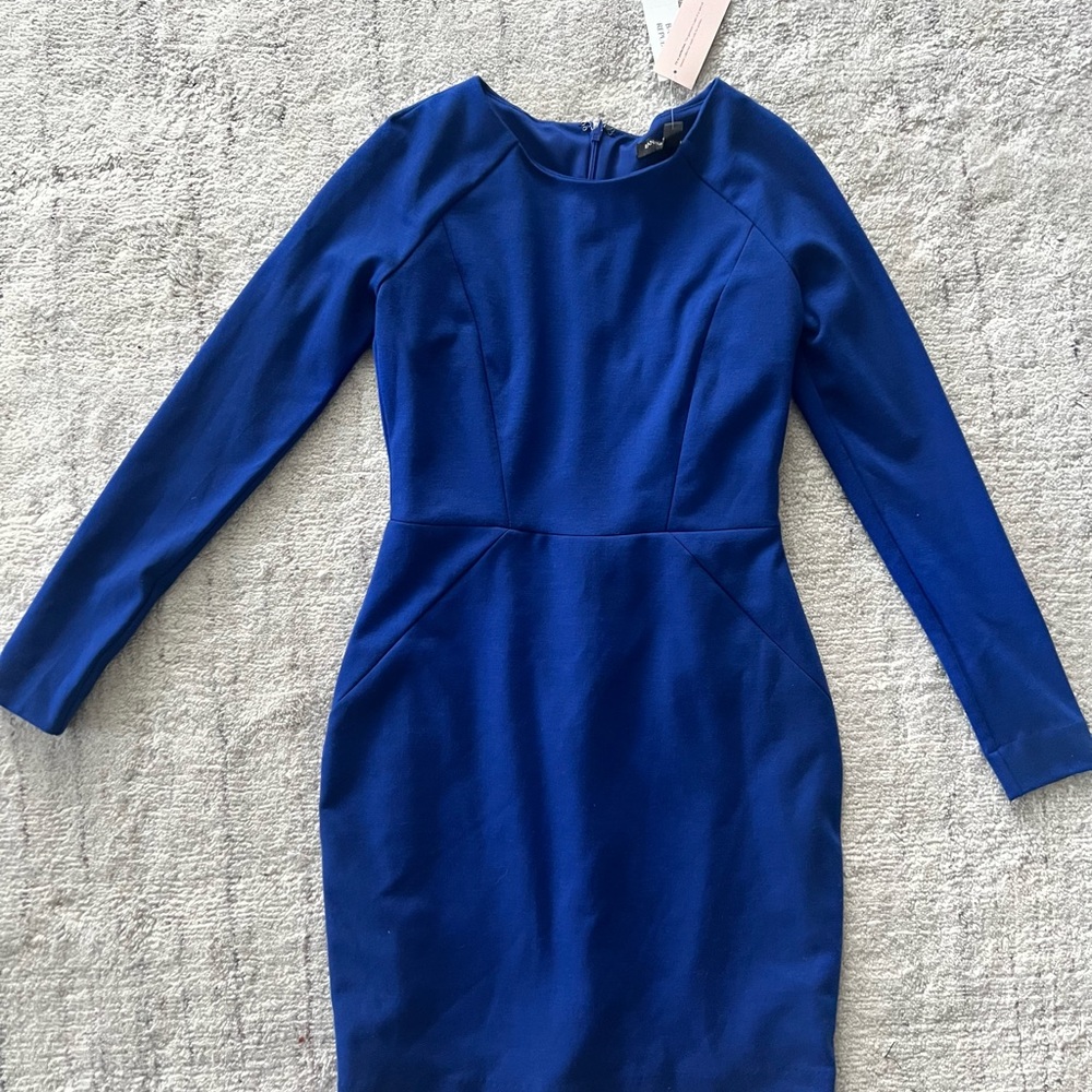 Banana Republic Royal Blue Long Sleeve Dress 0P